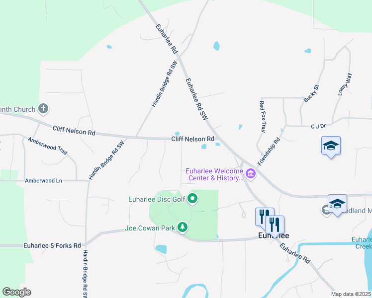 map of restaurants, bars, coffee shops, grocery stores, and more near 107 Cherry Glen Way in Kingston