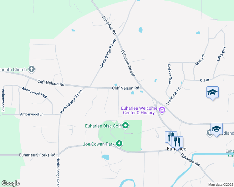 map of restaurants, bars, coffee shops, grocery stores, and more near 106 Cherry Glen Way in Kingston