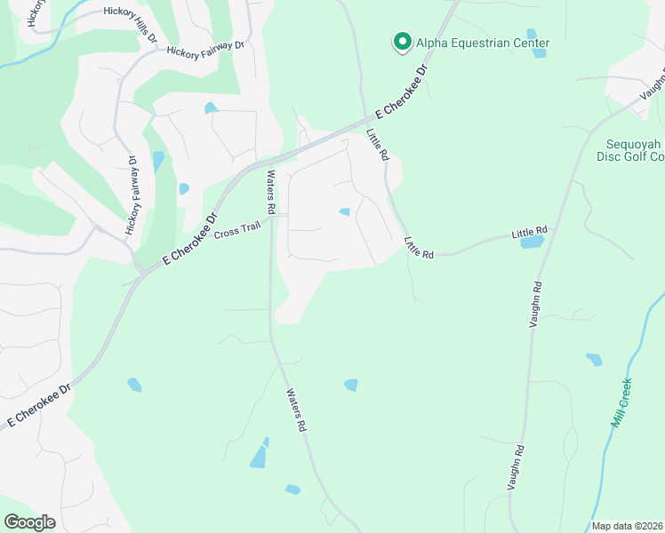 map of restaurants, bars, coffee shops, grocery stores, and more near 1007 Meadow Brook Drive in Woodstock