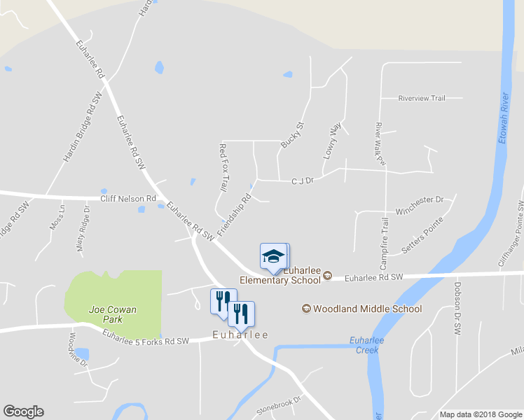 map of restaurants, bars, coffee shops, grocery stores, and more near 14 Sassy Lane in Kingston