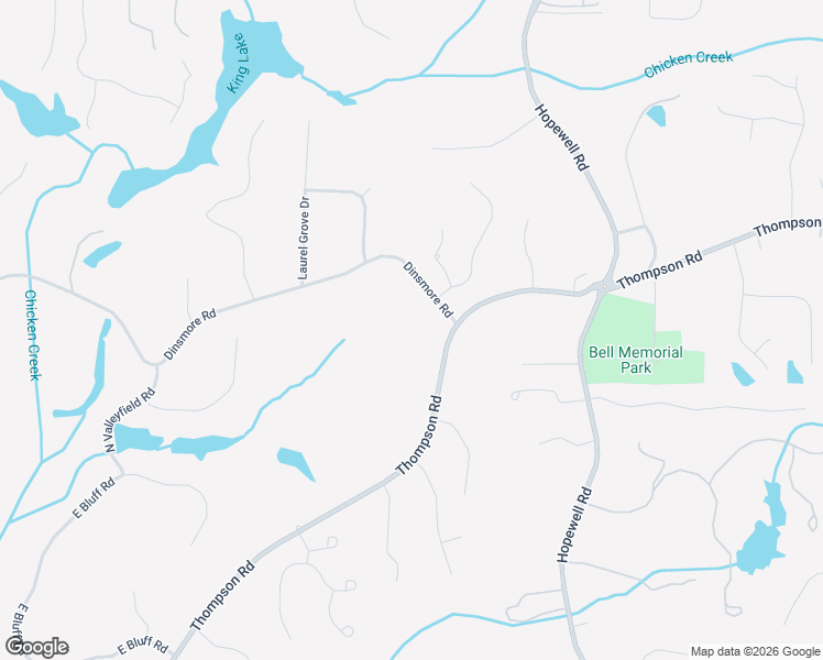 map of restaurants, bars, coffee shops, grocery stores, and more near 2305 Dinsmore Road in Alpharetta