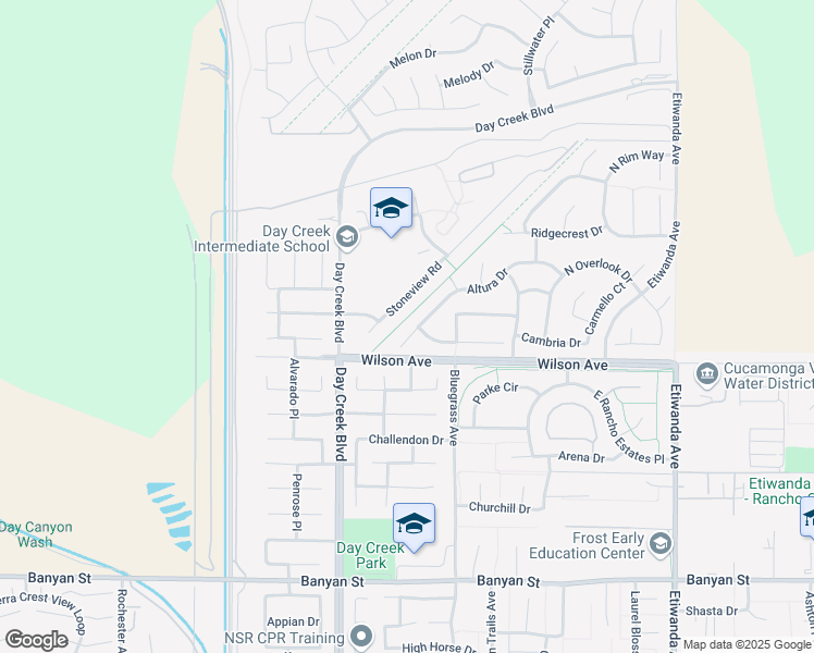 map of restaurants, bars, coffee shops, grocery stores, and more near 12430 Altura Drive in Rancho Cucamonga