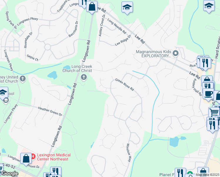 map of restaurants, bars, coffee shops, grocery stores, and more near 412 Sagamare Road in Columbia