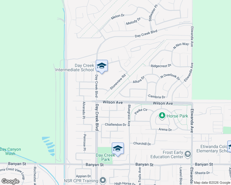 map of restaurants, bars, coffee shops, grocery stores, and more near 12430 Altura Drive in Rancho Cucamonga