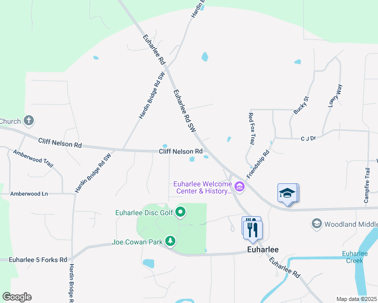 map of restaurants, bars, coffee shops, grocery stores, and more near 108 Cherry Glen Way in Kingston