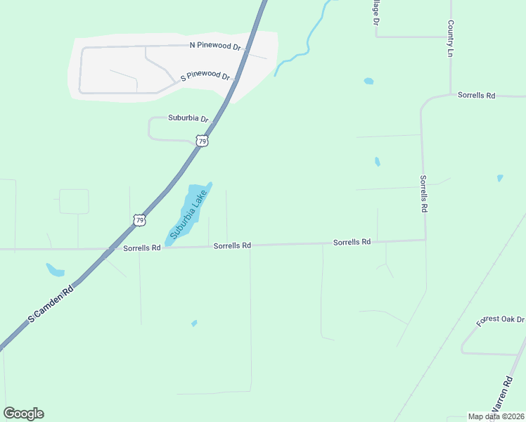 map of restaurants, bars, coffee shops, grocery stores, and more near 7220 Lakewood Court in Pine Bluff