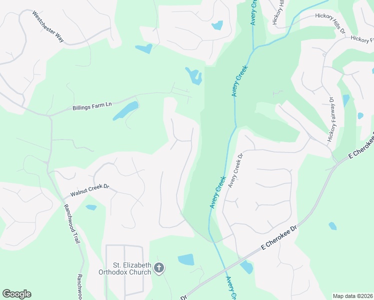 map of restaurants, bars, coffee shops, grocery stores, and more near 101 Wayfair Overlook in Woodstock