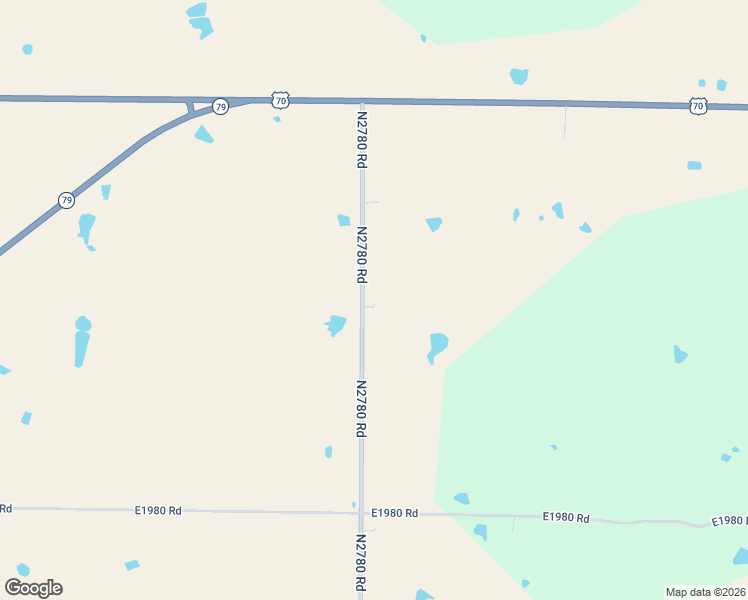 map of restaurants, bars, coffee shops, grocery stores, and more near N2780 Road in Waurika