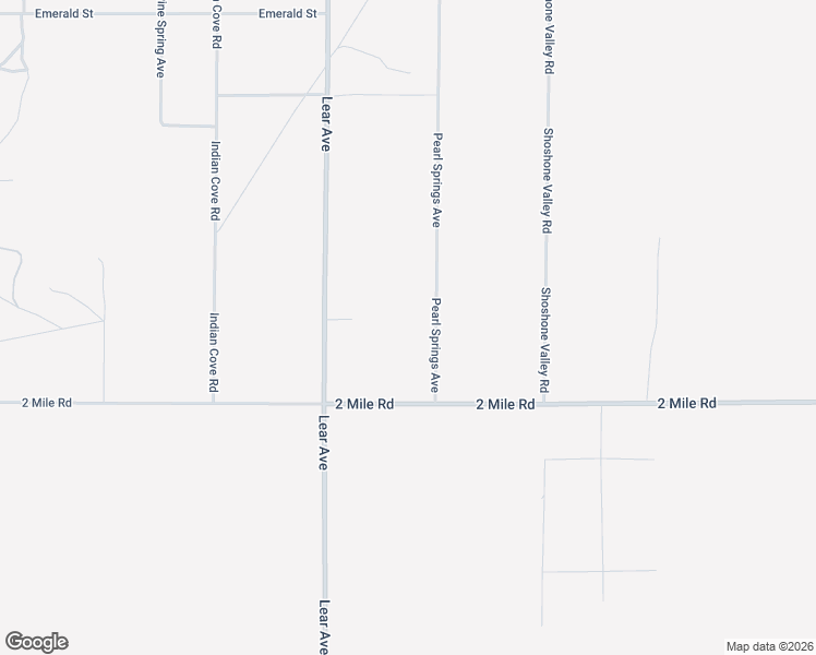 map of restaurants, bars, coffee shops, grocery stores, and more near Pearl Springs Avenue in Twentynine Palms