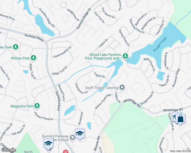 map of restaurants, bars, coffee shops, grocery stores, and more near 1405 Legion Drive in Columbia