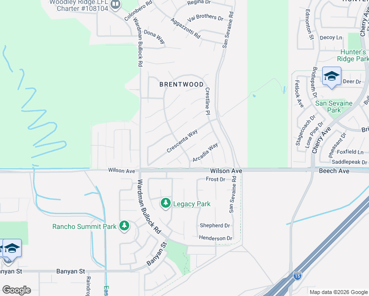 map of restaurants, bars, coffee shops, grocery stores, and more near 14054 Hastings Ranch Lane in Rancho Cucamonga