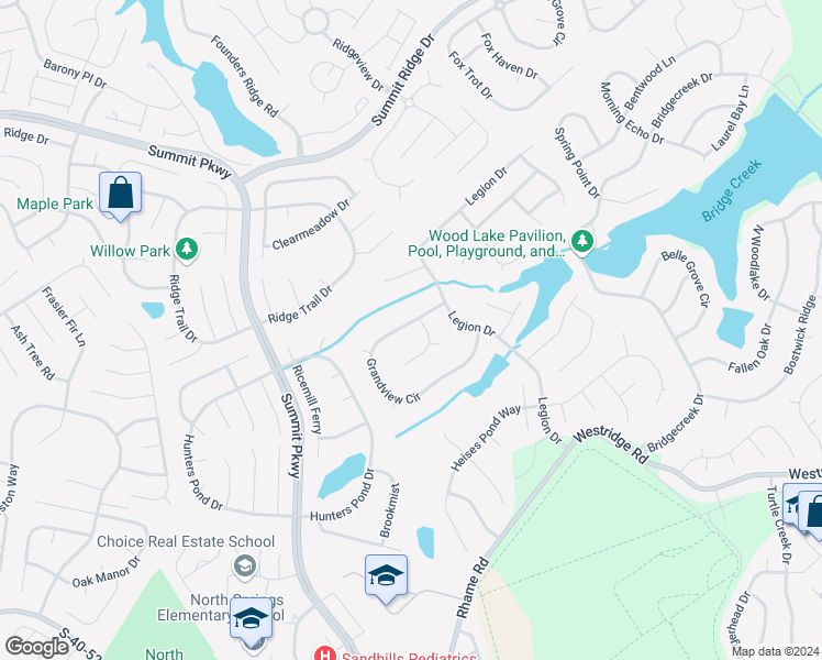 map of restaurants, bars, coffee shops, grocery stores, and more near 352 Grandview Circle in Columbia