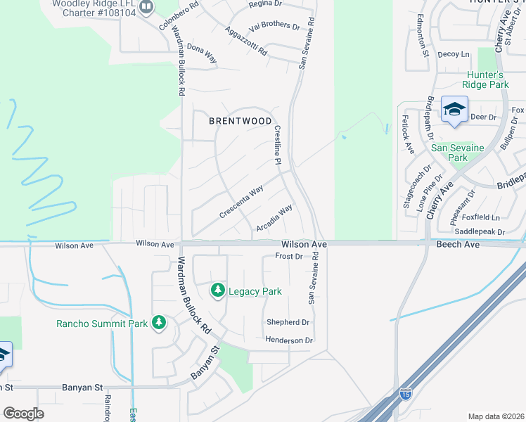 map of restaurants, bars, coffee shops, grocery stores, and more near 14083 Hastings Ranch Lane in Rancho Cucamonga