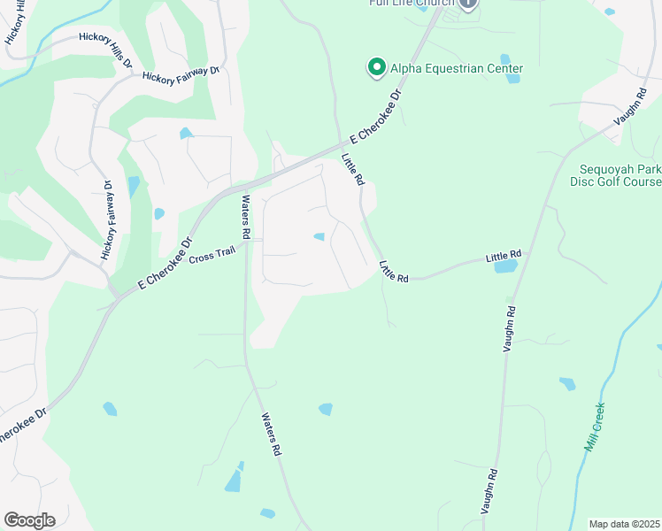 map of restaurants, bars, coffee shops, grocery stores, and more near 211 Meadow Creek Way in Woodstock