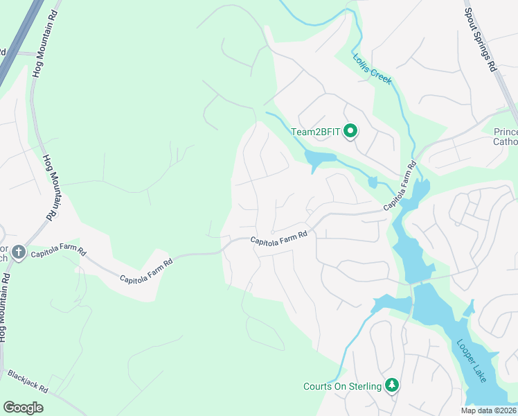map of restaurants, bars, coffee shops, grocery stores, and more near 6777 Star Gaze Court in Flowery Branch