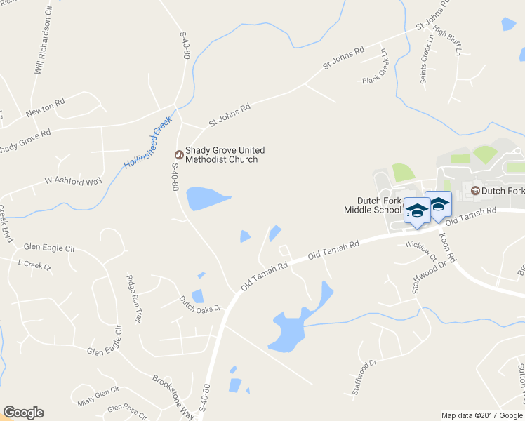 map of restaurants, bars, coffee shops, grocery stores, and more near 1818 Shady Grove Road in Irmo