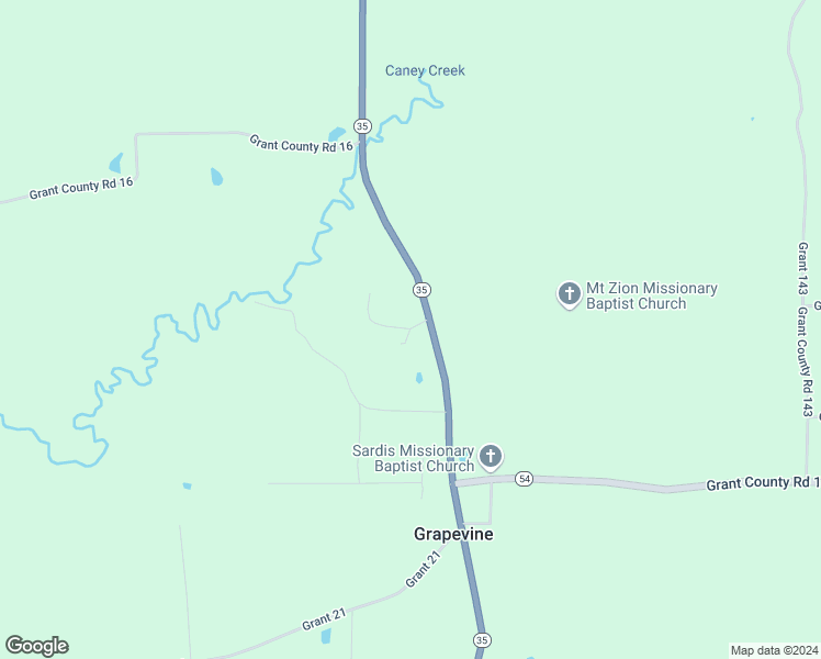 map of restaurants, bars, coffee shops, grocery stores, and more near Grant 3565 in Grant County