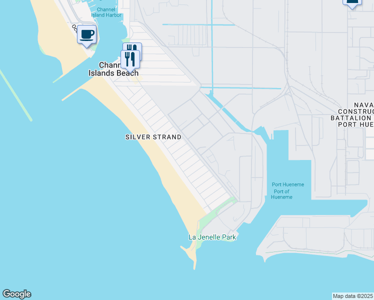 map of restaurants, bars, coffee shops, grocery stores, and more near 141 Pasadena Avenue in Oxnard