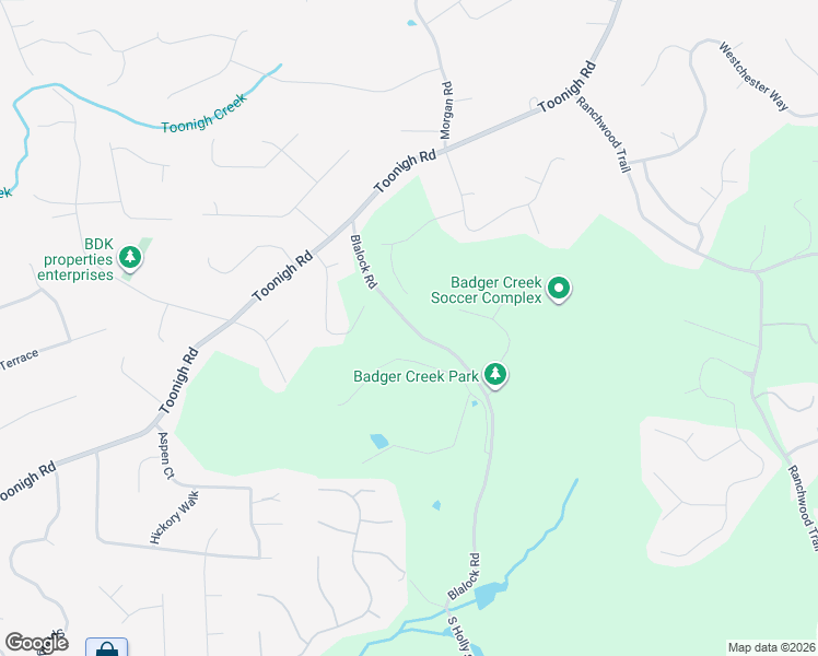 map of restaurants, bars, coffee shops, grocery stores, and more near 435 Blalock Road in Canton