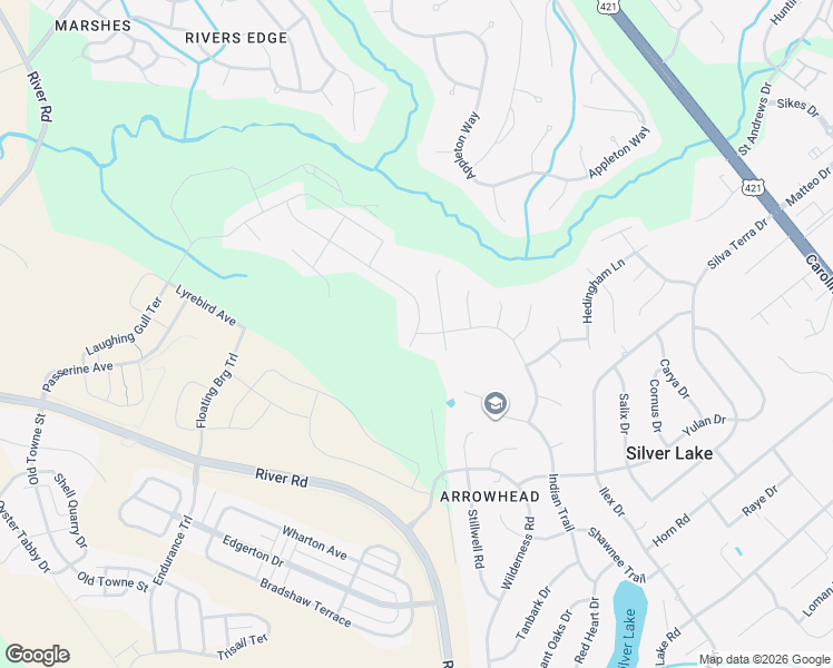 map of restaurants, bars, coffee shops, grocery stores, and more near 4400 Barnards Landing Road in Wilmington
