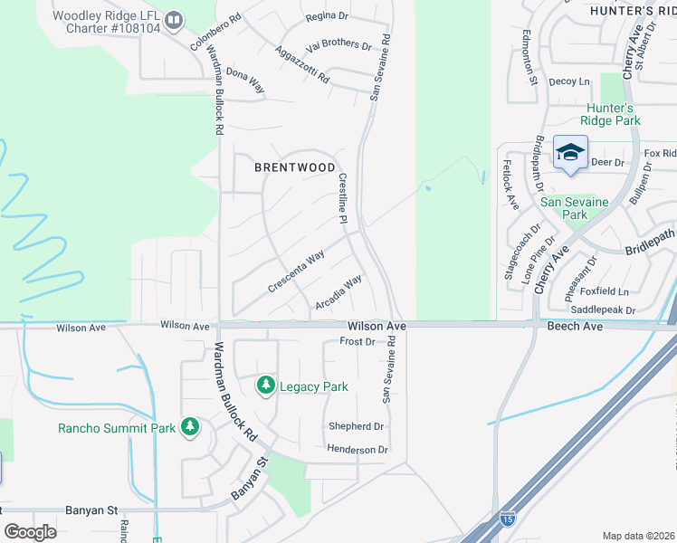 map of restaurants, bars, coffee shops, grocery stores, and more near 14083 Hastings Ranch Lane in Rancho Cucamonga