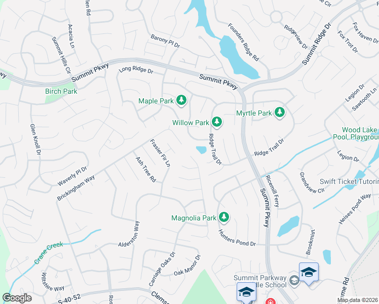 map of restaurants, bars, coffee shops, grocery stores, and more near 604 Castle Ridge Drive in Columbia