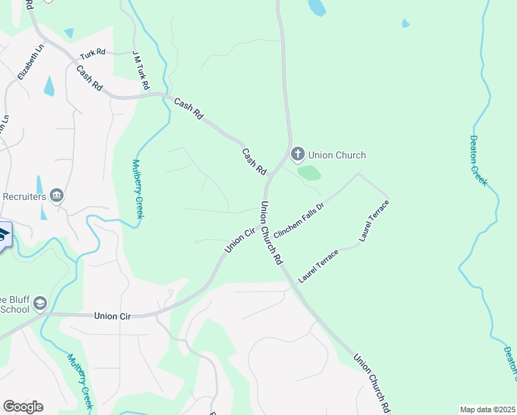map of restaurants, bars, coffee shops, grocery stores, and more near 5215 Mulberry Creek Way in Flowery Branch