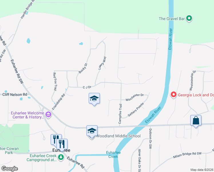 map of restaurants, bars, coffee shops, grocery stores, and more near 17 Fox Meadow Court in Kingston