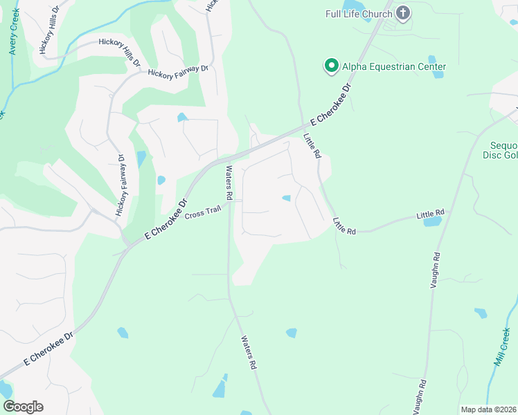 map of restaurants, bars, coffee shops, grocery stores, and more near 305 Meadow Overlook in Woodstock