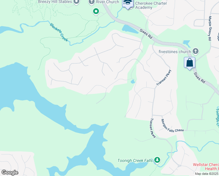 map of restaurants, bars, coffee shops, grocery stores, and more near 325 William Falls Drive in Canton