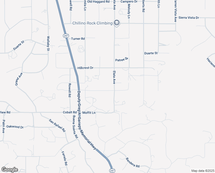 map of restaurants, bars, coffee shops, grocery stores, and more near 57220 Spencer Road in Yucca Valley