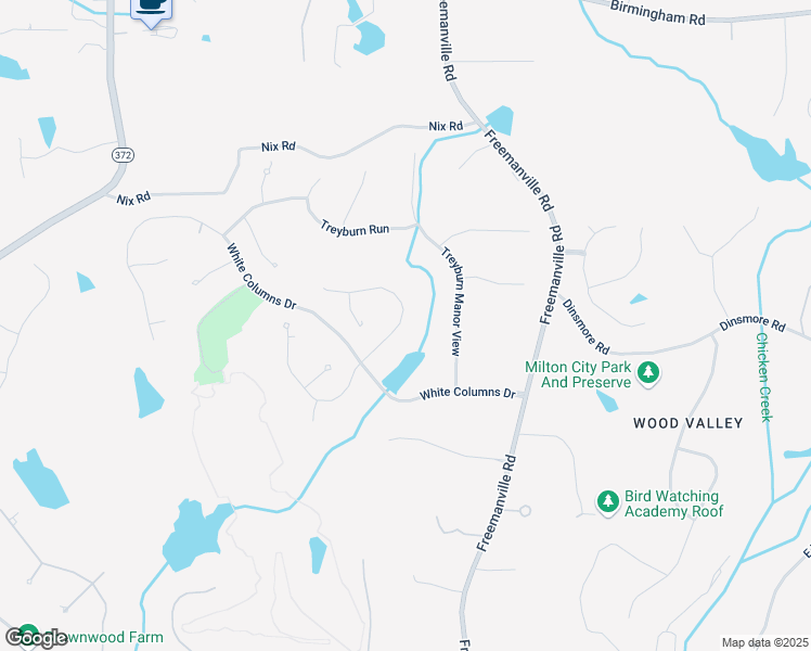 map of restaurants, bars, coffee shops, grocery stores, and more near 835 Hampton Bluff Drive in Alpharetta