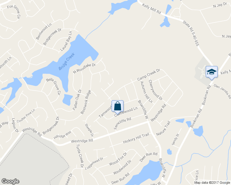 map of restaurants, bars, coffee shops, grocery stores, and more near 316 Camp Creek Drive in Elgin