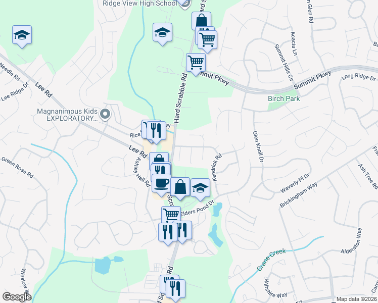 map of restaurants, bars, coffee shops, grocery stores, and more near 4 Night Heron Court in Columbia