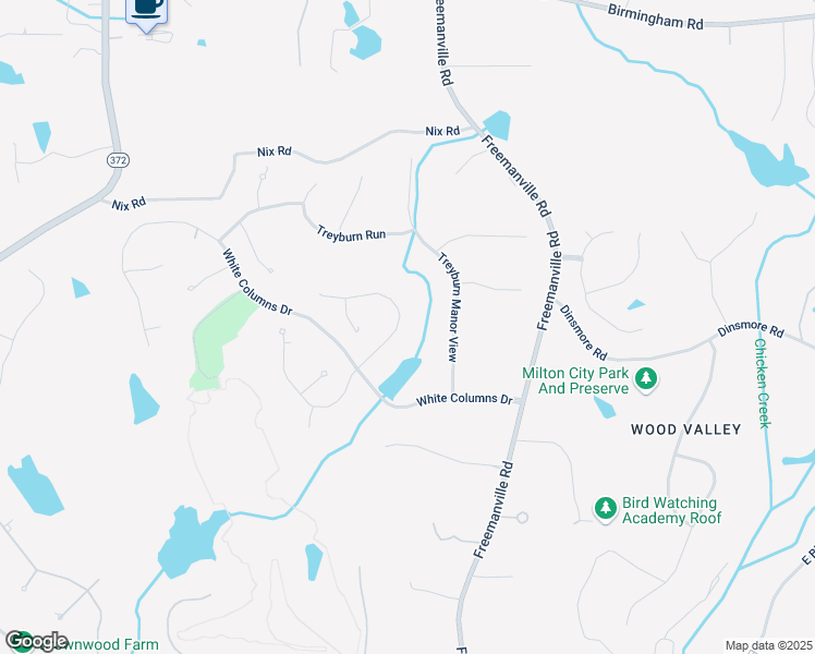 map of restaurants, bars, coffee shops, grocery stores, and more near 835 Hampton Bluff Drive in Alpharetta