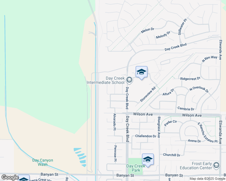 map of restaurants, bars, coffee shops, grocery stores, and more near 5550 Rutland Court in Rancho Cucamonga