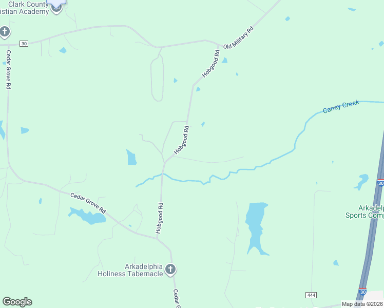 map of restaurants, bars, coffee shops, grocery stores, and more near 38 Ridge Creek Point in Arkadelphia