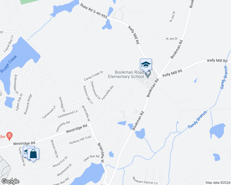 map of restaurants, bars, coffee shops, grocery stores, and more near 85 Westridge Road in Elgin