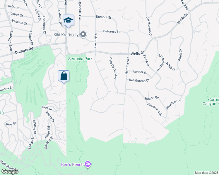 map of restaurants, bars, coffee shops, grocery stores, and more near 4608 Westchester Drive in Los Angeles