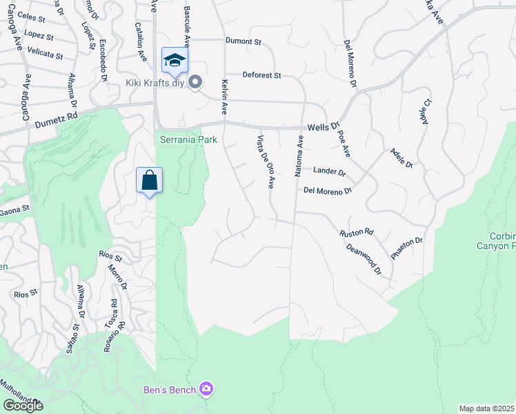 map of restaurants, bars, coffee shops, grocery stores, and more near 4608 Westchester Drive in Los Angeles