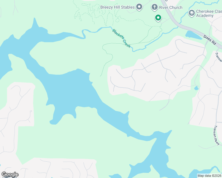 map of restaurants, bars, coffee shops, grocery stores, and more near 502 Winship Estates Point in Canton