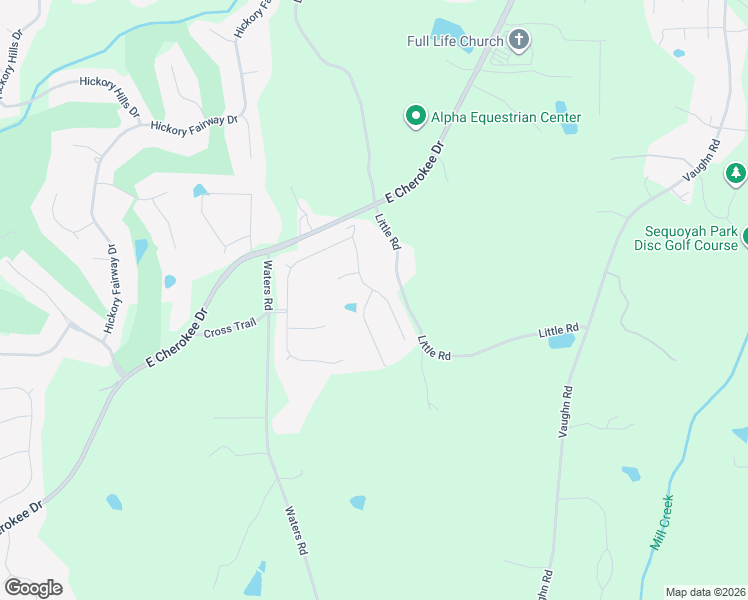 map of restaurants, bars, coffee shops, grocery stores, and more near 1080 Meadow Brook Drive in Woodstock