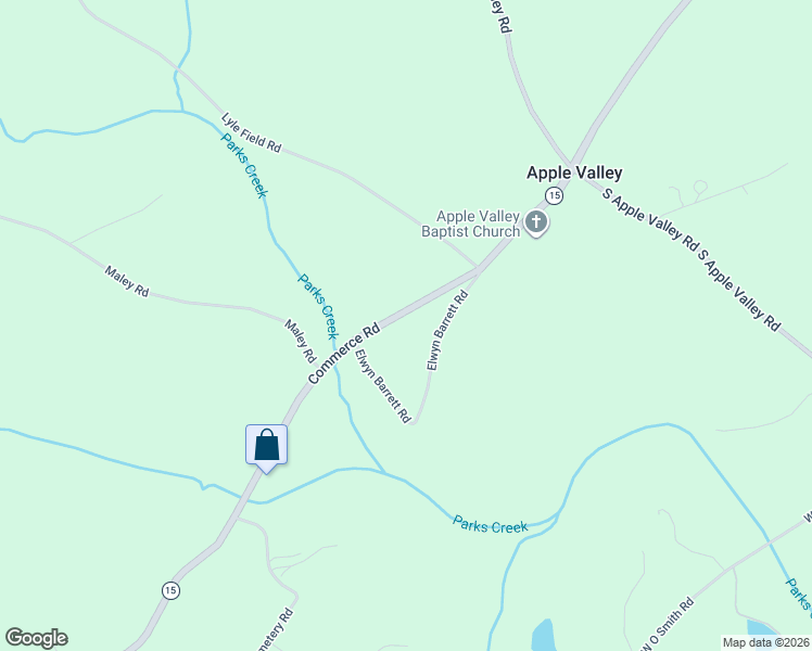 map of restaurants, bars, coffee shops, grocery stores, and more near 4288 Commerce Road in Jefferson