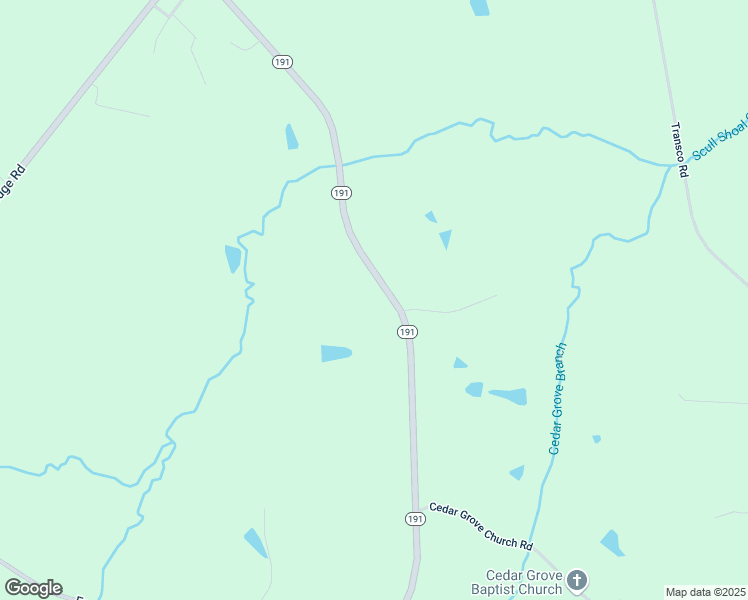 map of restaurants, bars, coffee shops, grocery stores, and more near 3350 Georgia 191 in Danielsville