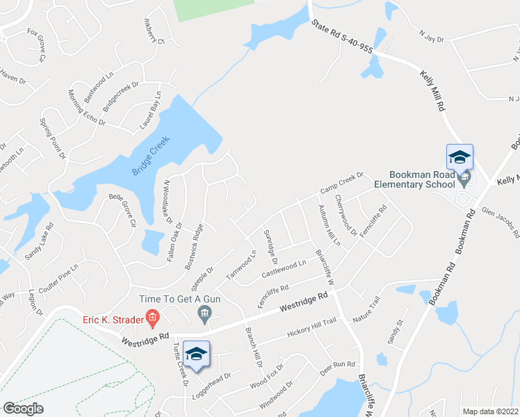 map of restaurants, bars, coffee shops, grocery stores, and more near 316 Camp Creek Drive in Elgin