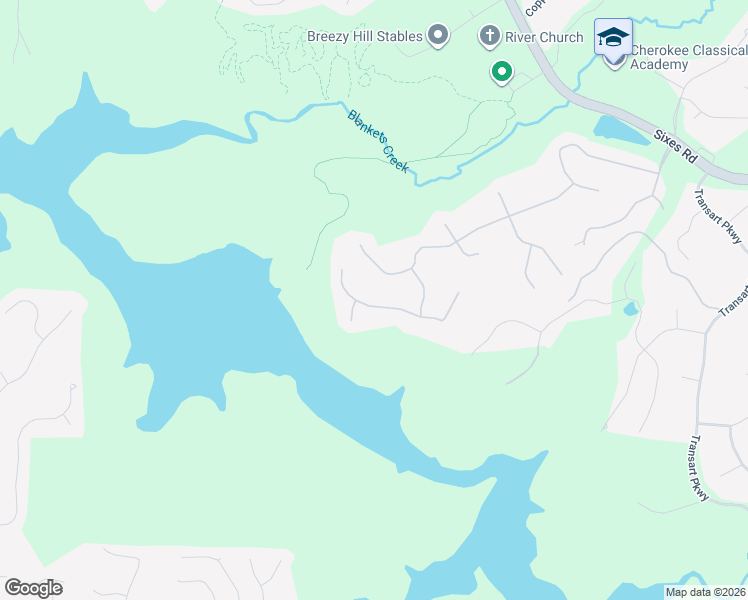map of restaurants, bars, coffee shops, grocery stores, and more near 114 Estates At The Lake Drive in Canton