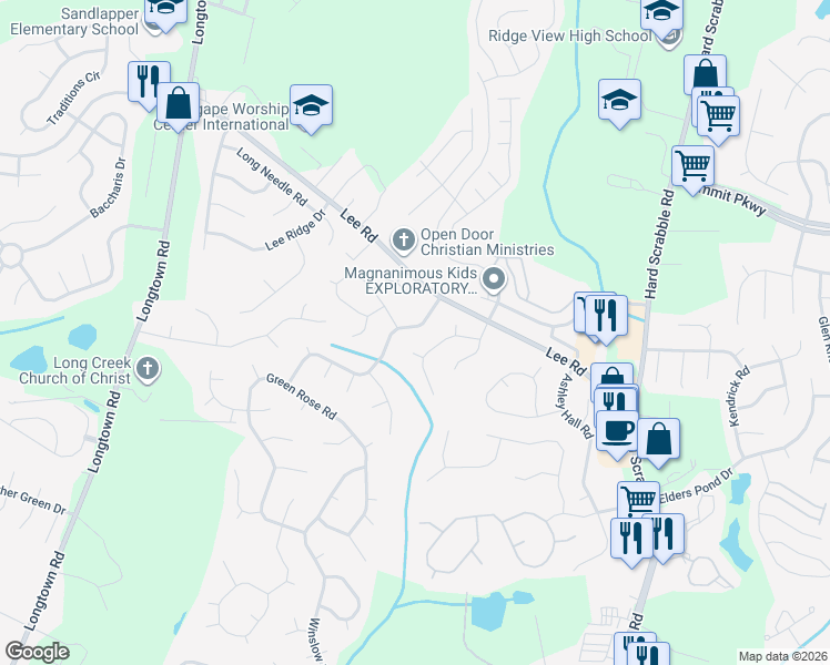 map of restaurants, bars, coffee shops, grocery stores, and more near 6 Cane Break Court in Columbia
