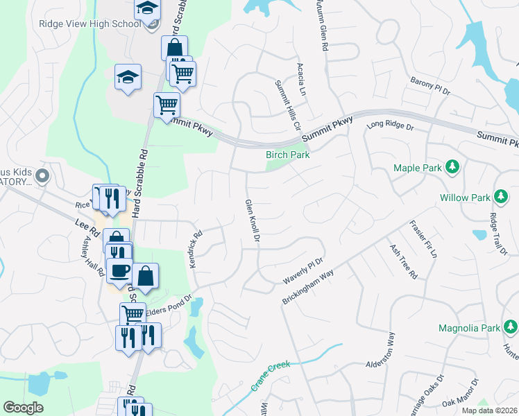 map of restaurants, bars, coffee shops, grocery stores, and more near 2 Crimson Court in Columbia
