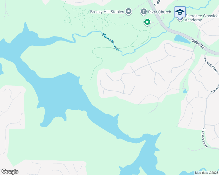 map of restaurants, bars, coffee shops, grocery stores, and more near 114 Estates At The Lake Drive in Canton