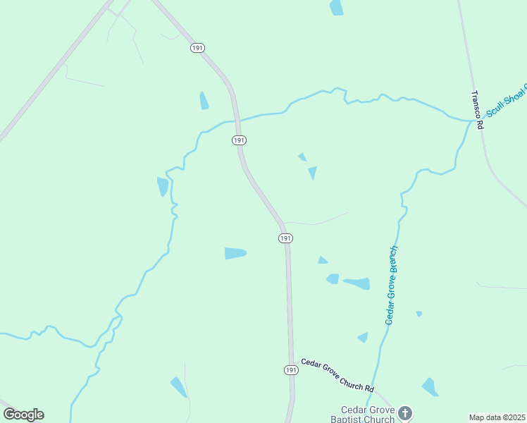map of restaurants, bars, coffee shops, grocery stores, and more near 3350 Georgia 191 in Danielsville